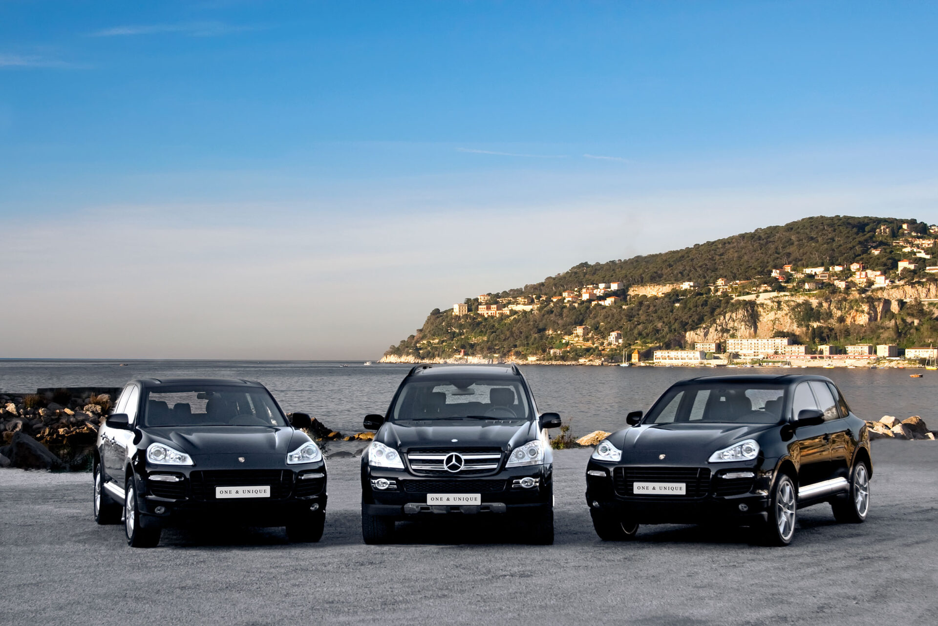 Flotte automobile de Five Stars Limousines à Monaco.